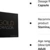 Extra Strong (10 Capsule) Gold Dragon Ginseng Complex - 100MG - Premium Enhanced Energy, Stamina & Endurance.