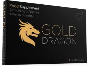 Extra Strong (10 Capsule) Gold Dragon Ginseng Complex - 100MG - Premium Enhanced Energy, Stamina & Endurance.
