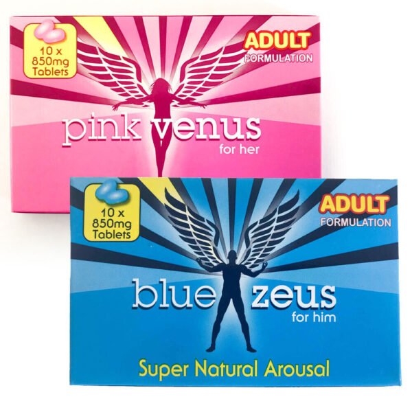 3654283152 Blue Zeus & Pink Venus Natural Arousal Supplement For Him & Her x 30⭐️⭐️⭐️⭐⭐