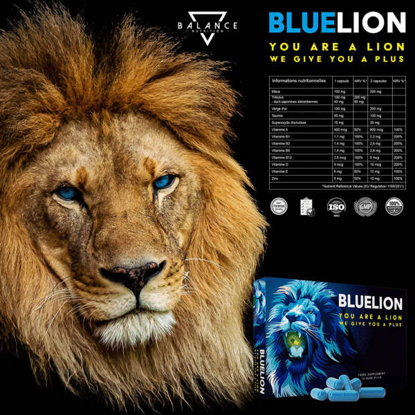 BLUE LION - 20 BLUE PILLS | Supplement For Men's Strength, Energy, Endurance ⭐️⭐️⭐️⭐⭐