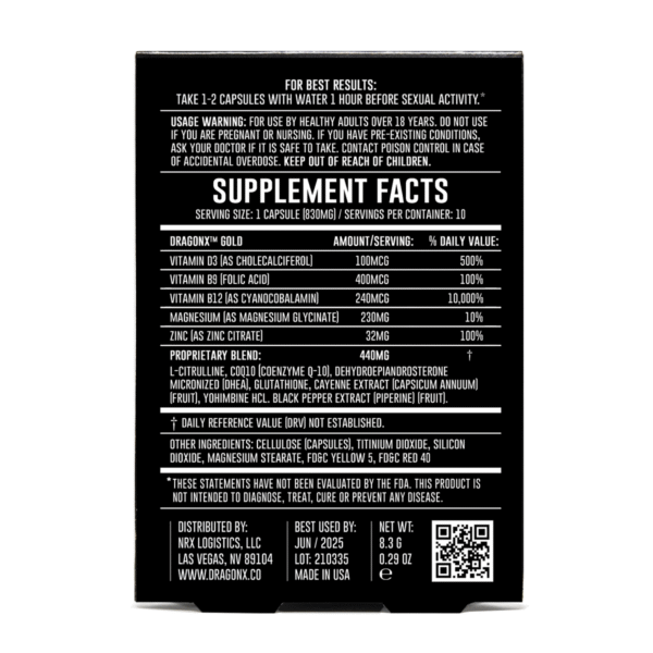 100 DRAGON X EXTRA STRENGTH Male Enhancement Sex Pills