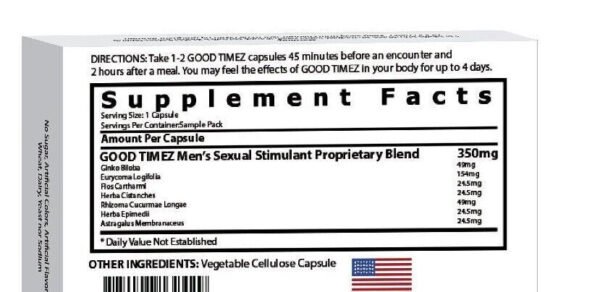 3726860336 Good Timez - Male Enhanced Support, Male Enhancement, Enchantment, Performance!