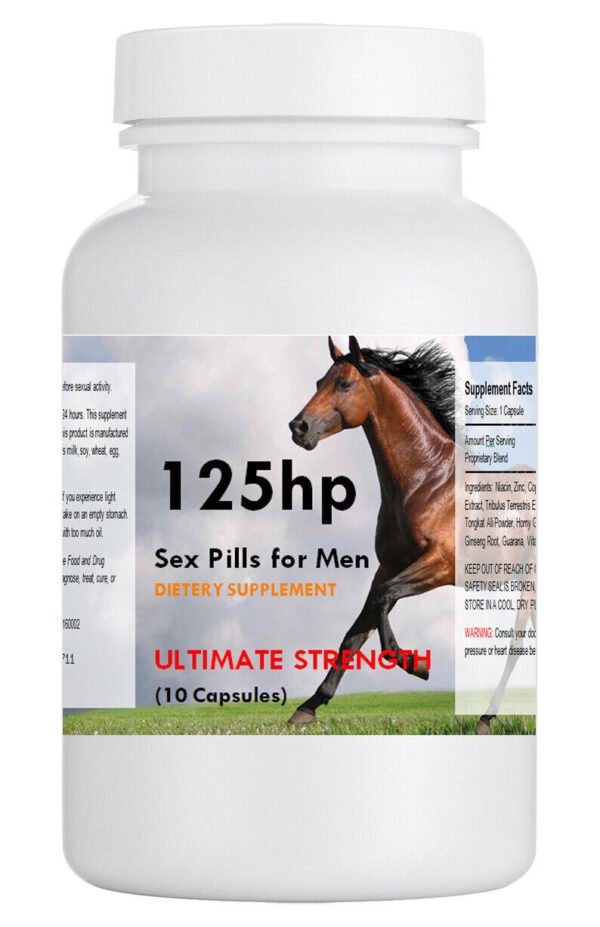 125hp 125 hp Male Enhancement Men Sex Pills X EXTREME ROCK HARD PERFORMANCE 10