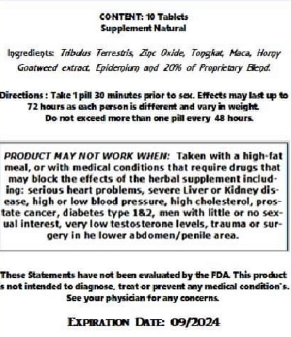 3729277022 10 Toro caps Male Enhancement ENERGY Booster pill for both sexes xxxplos la pep