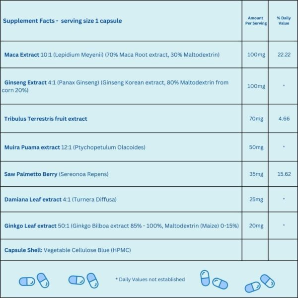 3760899275 6 x Ultra Blue High Strength Tablets, 100% Herbal Blue Pill Supplement.