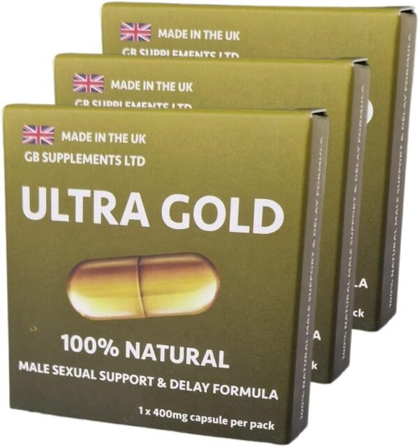 3760903375 10 x Ultra Gold high-strength Tablets with Delay, a 100% Herbal sexual support supplement.
