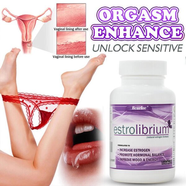 Female estrogen supplement promotes hormonal balance, helps increase sexual 120 CAPS