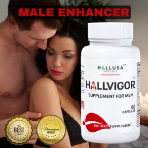 HALLVIGOR Men - Strongest Male Enhancement - Testosterone Men - Booster - 60 Ca