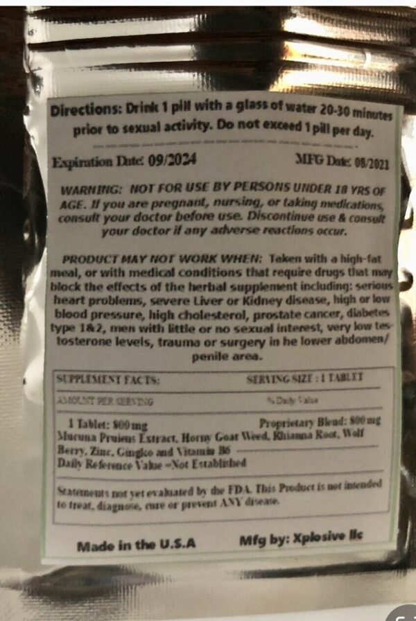 50 Blu T Male Energy supplement Pills for both sexes xxxpl la pep enhance