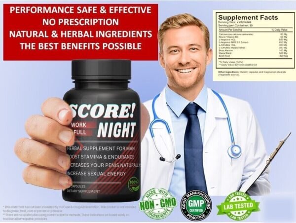 60 Capsules - Original Gold Fast Acting Male Performance Enhancement Supplement