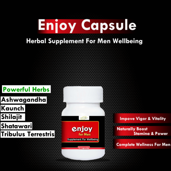 Enjoy Capsule For Men | Strength & Power | Weakness in Men Musli Herbs