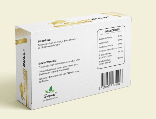 3857293461 GOLDEN BULL 500mg MALE HERBAL SUPPLEMENT 10 CAPSULES FOR MEN-UK