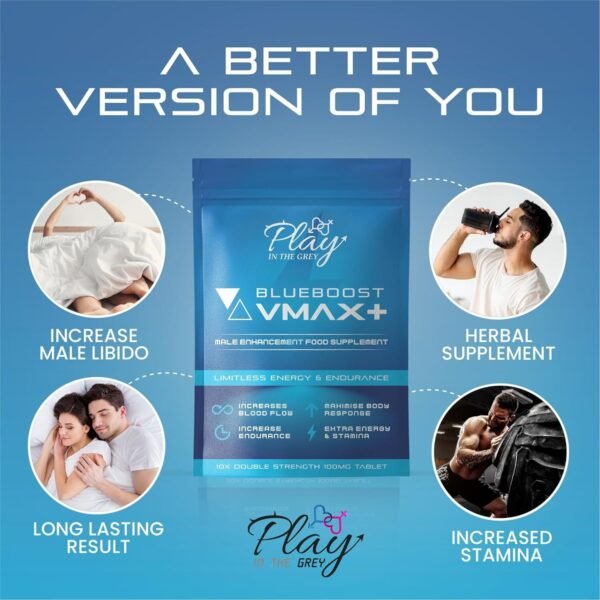 3901273350 Blue Pill | Herbal Supplement Blue Pills for Men | High Strength Performance Powerful Fast Acting Long Lasting Results | Enhancing Male Stamina & Endurance Booster Tablets