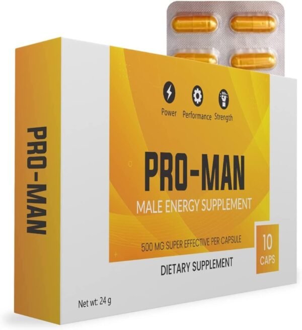 3901323238 10x500mg Gold Capsules for Men - High Strength Performance, Powerful, Fast Acting & Long Lasting Results | Enhancing Male Stamina & Endurance Booster Supplements