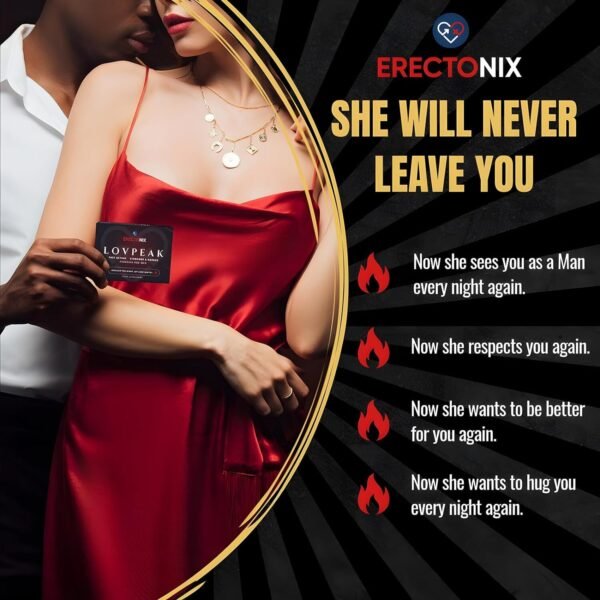 Erectonix Lovpeak Blue Pills for Men - Powerful & Steadfast Male Enhancement - Amplified Strength for Delivering Stronger & Harder, Natural Male Enhancing Food & Herbal Supplement