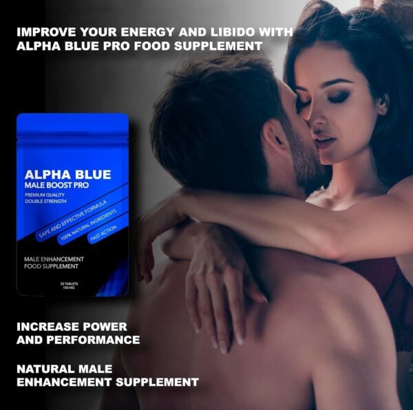Alpha Blue Pro | 20 Tablets | Herbal Male Enhancement Food Supplement | Extremely High Strength |