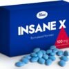 INSANE X 30 Tablets for Men Blue Elite 100mg - Enhanced Strength & Stamina