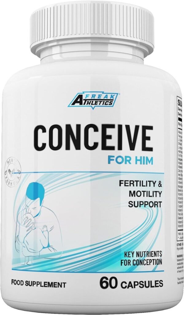 Conceive for Him Fertility Supplements for Men - Male Fertility Supplements - Vitamins & Minerals Plus Key nutrients for Male Fertility & Motility 60 Capsules