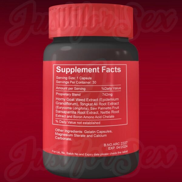 El Toro Enhancer Supplement For Men Bed Energy Booster Pills Long Hard Wood