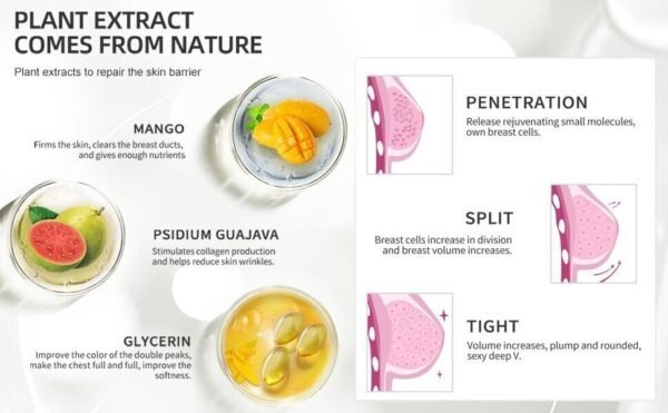 4099064941 Bigger Breasts Enlargement Cream, Estrogen Enzymes for Bigger Bust, Bigger Boobs