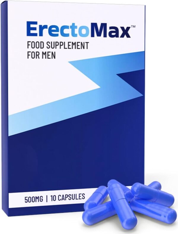 ErectoMax™ High Strength for Men’s Endurance & Stamina – 500mg Natural Herbal Energy Support Blue Pills for Men 10 Pills