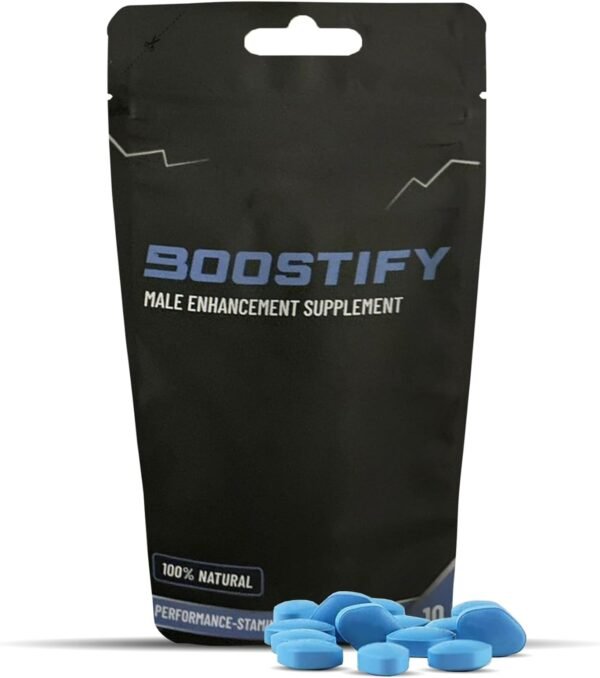 Boostify™ 10 Men's Blue Tablets Stronger & Harder Enhanced Strength & Firmness for Men - Designed to Boost High Stamina, Performance & Prolonged Results