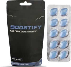 Boostify™ 10 Men's Blue Tablets Stronger & Harder Enhanced Strength & Firmness for Men - Designed to Boost High Stamina, Performance & Prolonged Results