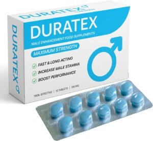 DURATEX by Hilman Blue Pills for Men Endurance - Premium Strong 100mg Tablets for Enhanced Stamina Firm Performance Power Booster Herbal Male Food Supplements for Long Lasting (10 Count (Pack of 1))