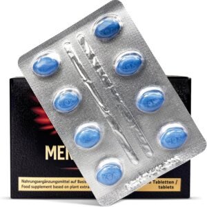 16 Blue High Dose Tablets for Men. Nature-Based Active Ingredients. No Synthetic Additives. Desired Results - Stronger and Faster. (Amino Flav. E.)