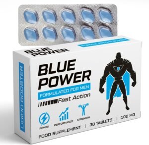 Blue Power 30 Pills 100mg - Stronger & Harder Enhanced Strength & Firmness for Men - Designed to Boost High Stamina, Performance & Prolonged Results - Natural Male Enhancing Food & Herbal Supplement