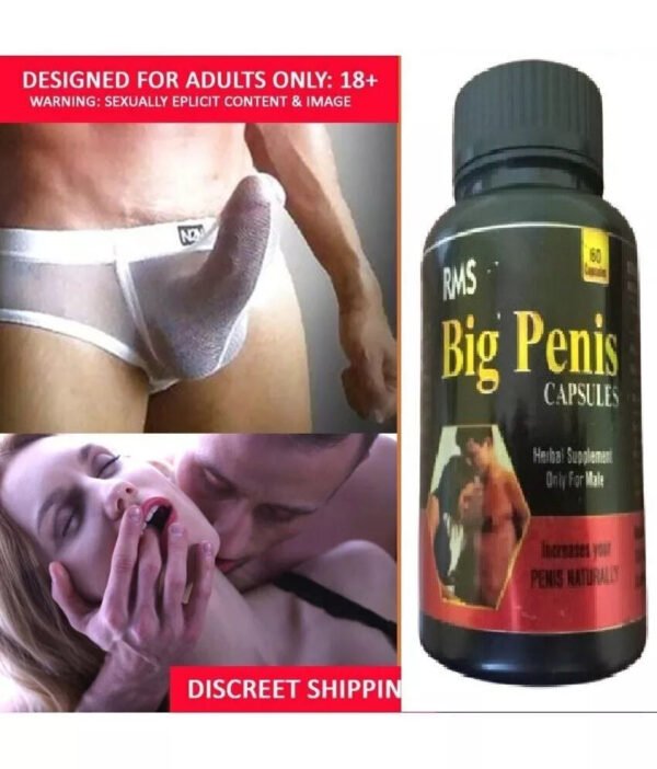 4351826519 #1 NEW XXXL GAIN 12+ INCHES PENIS ENLARGER 60 CAPSULES FASTER GROWTH