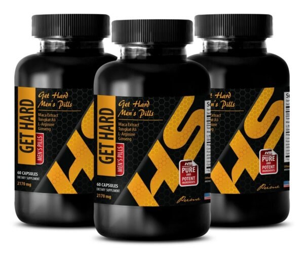 Enhancer Stamina - GET HARD 2170mg Male Enhancement pills 3 Bottles 180 Capsules
