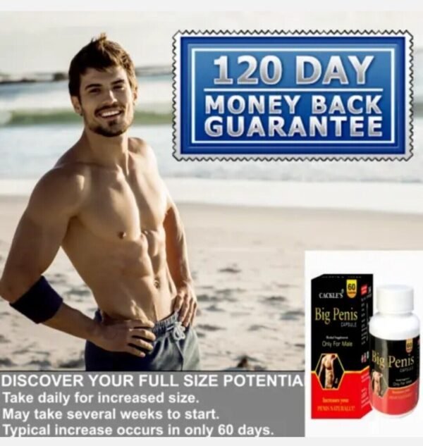 #1 NEW XXXL GAIN 12+ INCHES PENIS-ENLARGER GROWTH CREAM! FASTER GROWTH! 60 Pill