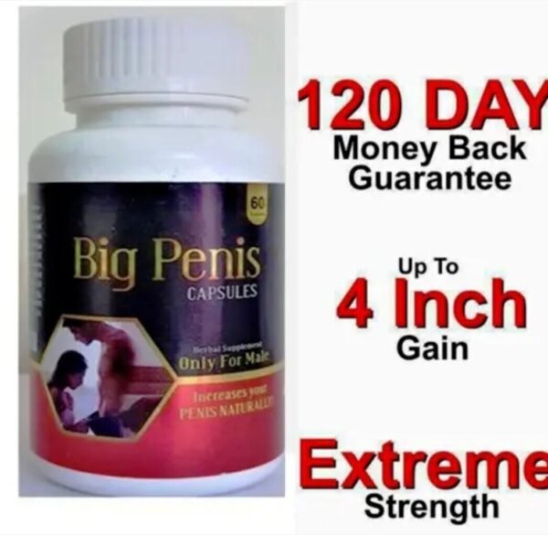 #1 NEW XXXL GAIN 12+ INCHES PENIS-ENLARGER GROWTH CREAM! FASTER GROWTH! 60 Pill