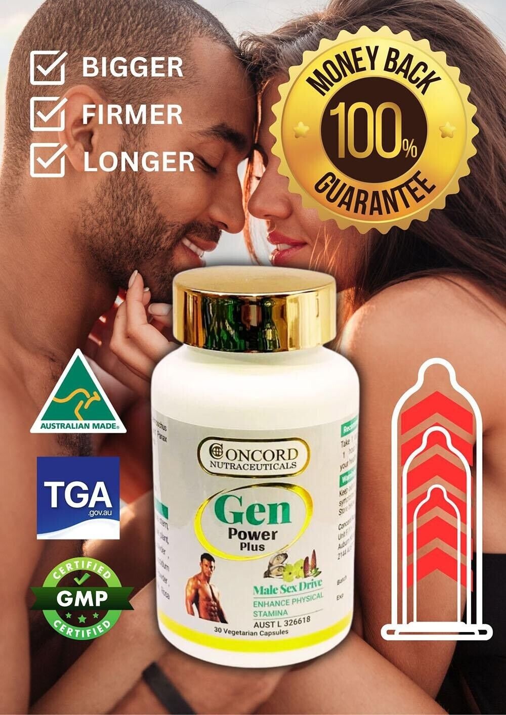 Gen Power Plus: TGA-Approved Male Enhancement - Blue Bold