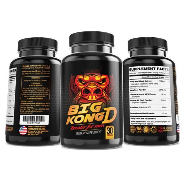4370096770 Big Kong Supplement for Men’s Sexual Health, Energy, Men’s Hormone Booster Pill