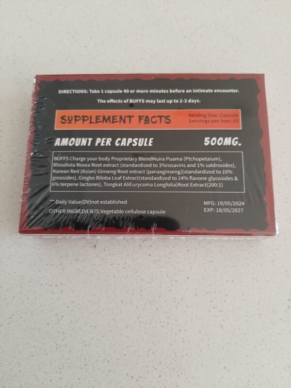 BUFFS -Sex Pills For Men- 10-per-sealed box- Best on market
