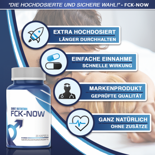 FCK NOW capsules HERBAL - Extra strong potency capsule for men potency enhancer⭐⭐⭐⭐⭐ in the "Potency Enhancers" section | MADE IN GERMANY |