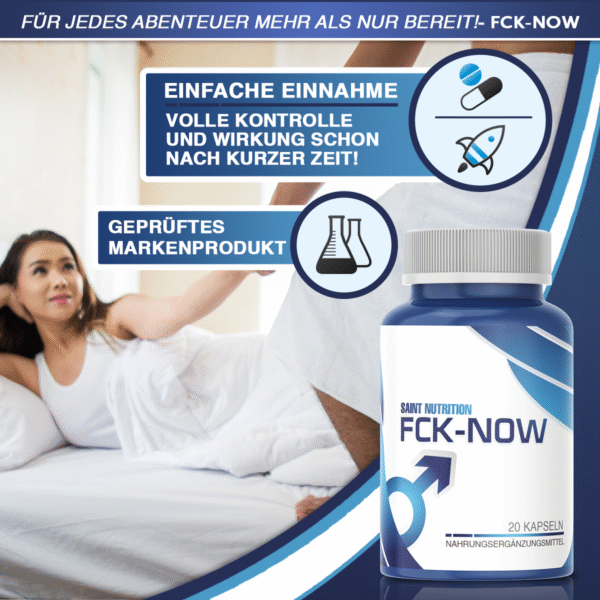 FCK NOW capsules HERBAL - Extra strong potency capsule for men potency enhancer⭐⭐⭐⭐⭐ in the "Potency Enhancers" section | MADE IN GERMANY |