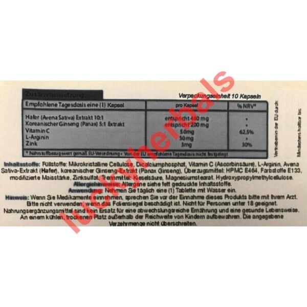 10 x ORIGINAL HERBAL V PLUS BLACK 200 - pills for adult men