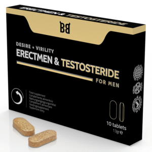 ERECTMEN - Sexual Stimulant and Testosterone for Men - 10 TABLETS/Libi do