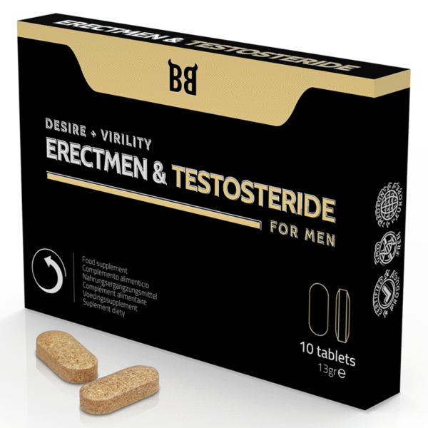 4389626562-1 ERECTMEN - Sexual Stimulant and Testosterone for Men - 10 TABLETS/Libi do