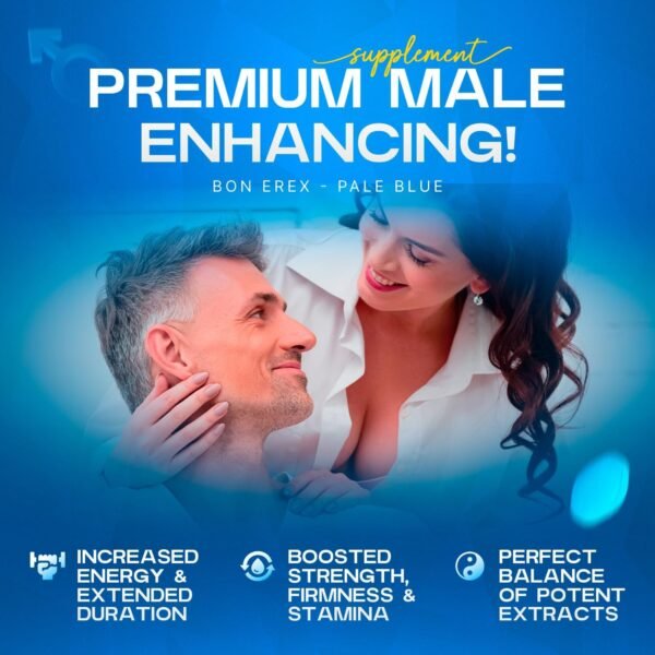 Bon Erex - 10 Pale Blue Pills for Men 100mg | Boosted Energy & Extended Duration | Support Strength, Firmness & Stamina | Natural Formula for Confident Performance | Herbal and Natural Supplement