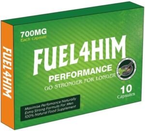 FUEL4HIM - New Stronger for Longer Formula for Men - Ultra Strong Performance Enhancing Pills, Stamina Endurance Booster Blue Supplement Pills for Men - 10 Ginseng Capsules 700MG
